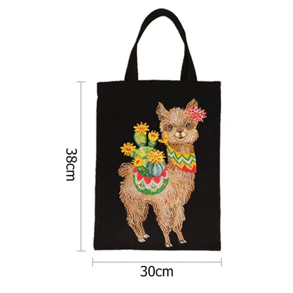 Llama — Diamond Painting Tote Bag Kit, product view 2