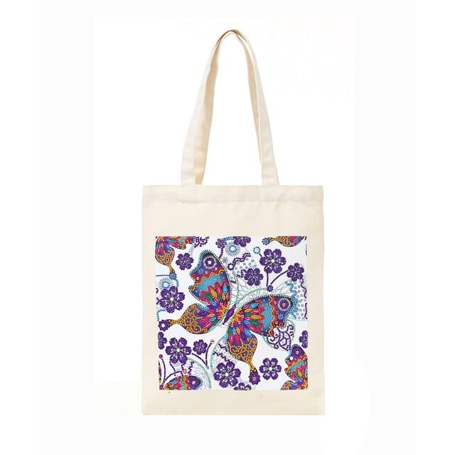 Butterflies — Diamond Painting Tote Bag Kit design