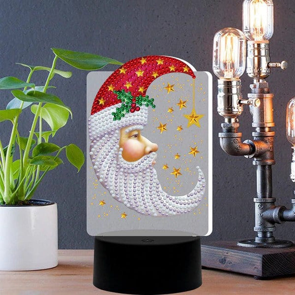 Santa Claus — Diamond Painting Lamp Kit, product view 2