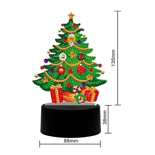 Christmas tree — Diamond Painting Lamp Kit, product view 3