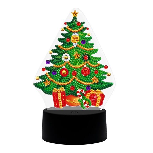 Christmas tree — Diamond Painting Lamp Kit design