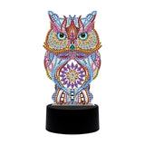 Colorful owl — Diamond Painting Lamp Kit design