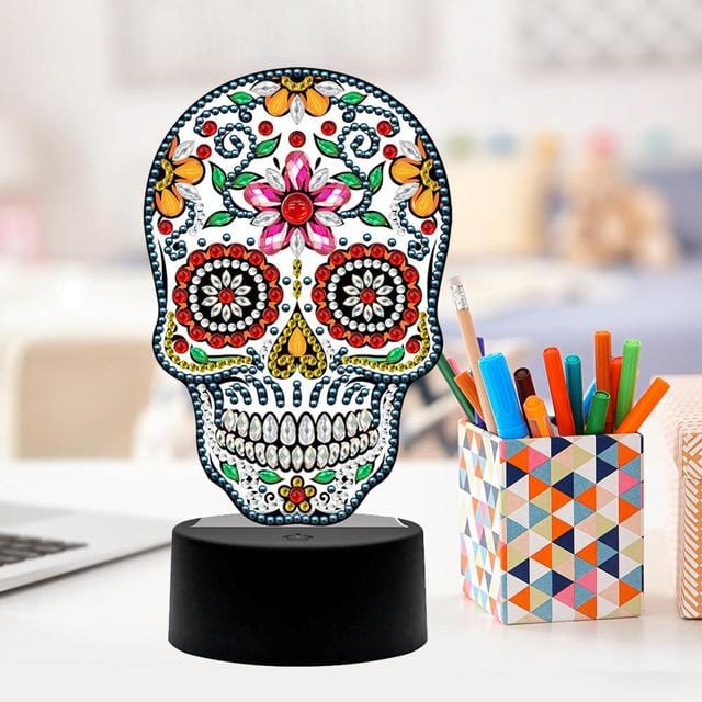 Los Muertos — Diamond Painting Lamp Kit, product view 2