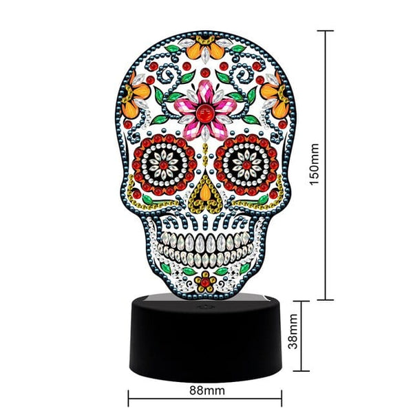 Los Muertos — Diamond Painting Lamp Kit, product view 3