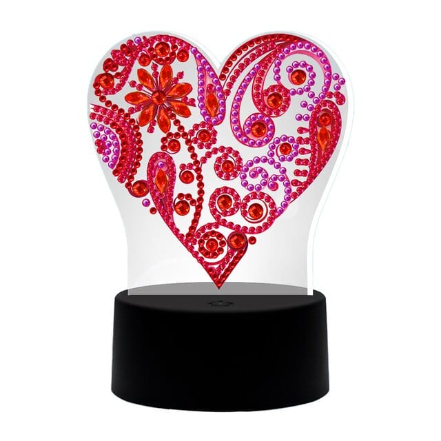Heart — Diamond Painting Lamp Kit design