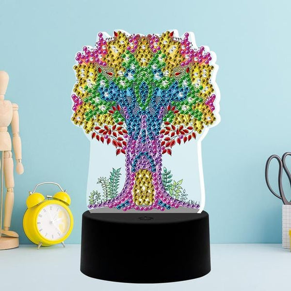 Tree (Design 2373) — Diamond Painting Lamp Kit design