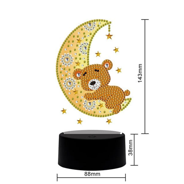 Moon — Diamond Painting Lamp Kit, product view 3
