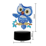 Blue owl — Diamond Painting Lamp Kit, product view 3