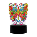 Colorful butterfly (Design 2370) — Diamond Painting Lamp Kit design