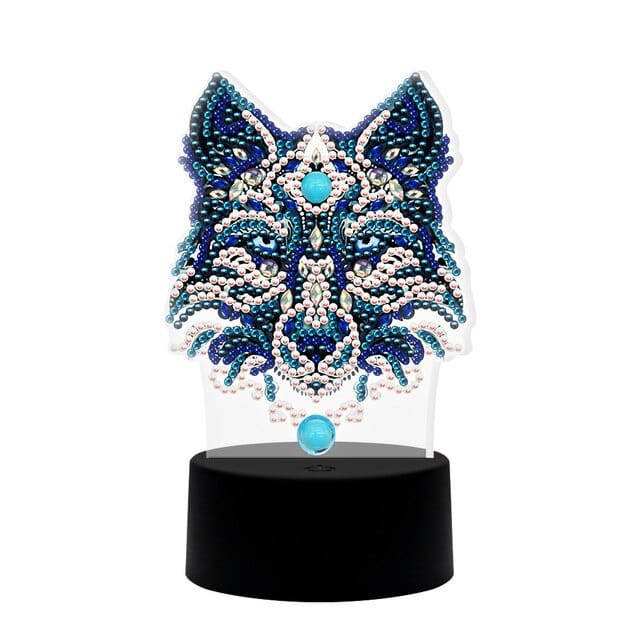 Wolf (Design 2369) — Diamond Painting Lamp Kit design