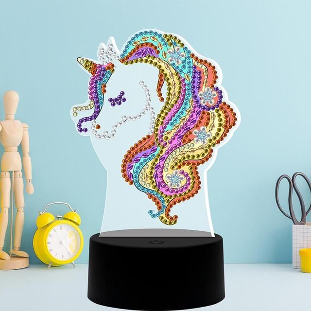 Unicorn — Diamond Painting Lamp Kit, product view 2