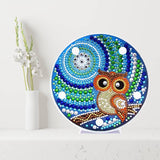 Owl on branch — Diamond Painting Lamp Kit, product view 2