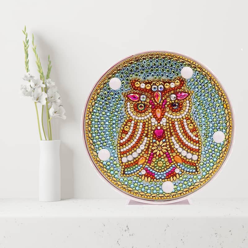 Owl — Diamond Painting Lamp Kit, product view 2
