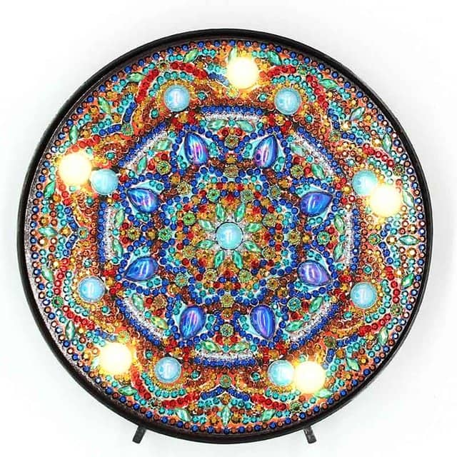 Mandala colorful — Diamond Painting Lamp Kit design