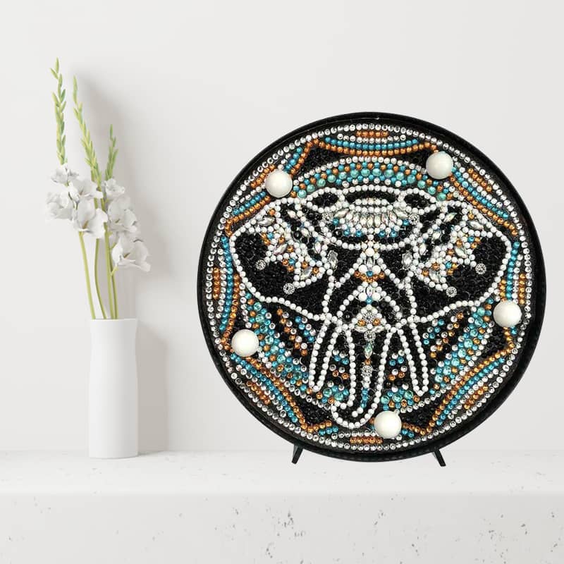 Elephant — Diamond Painting Lamp Kit, product view 2