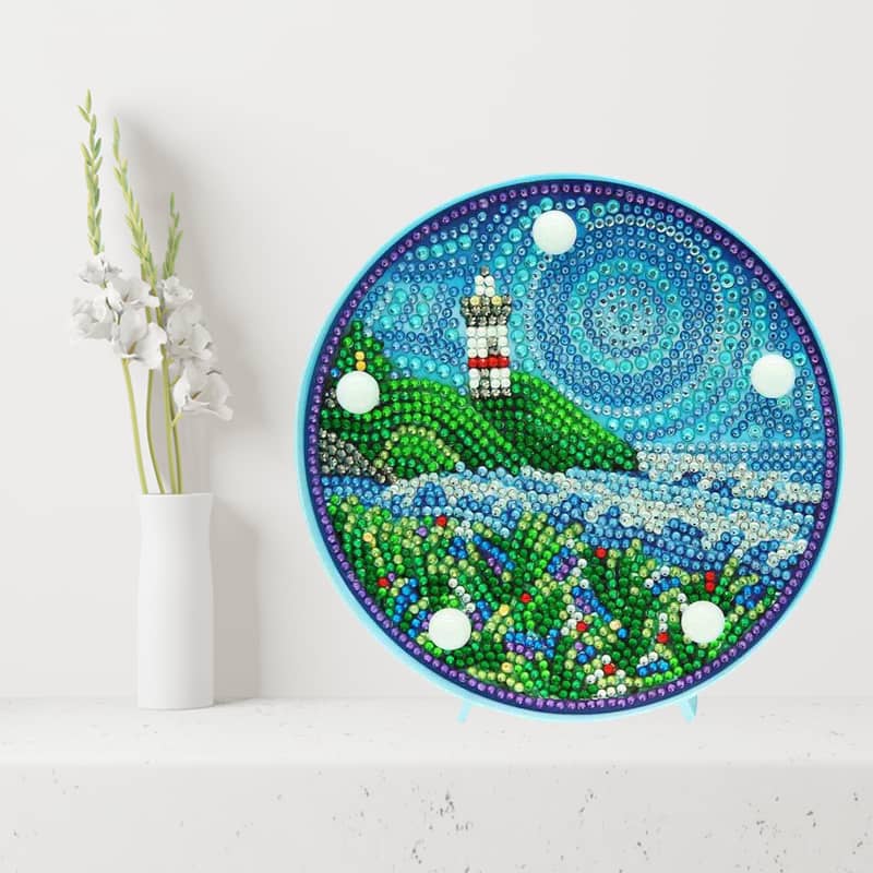Lighthouse — Diamond Painting Lamp Kit, product view 2