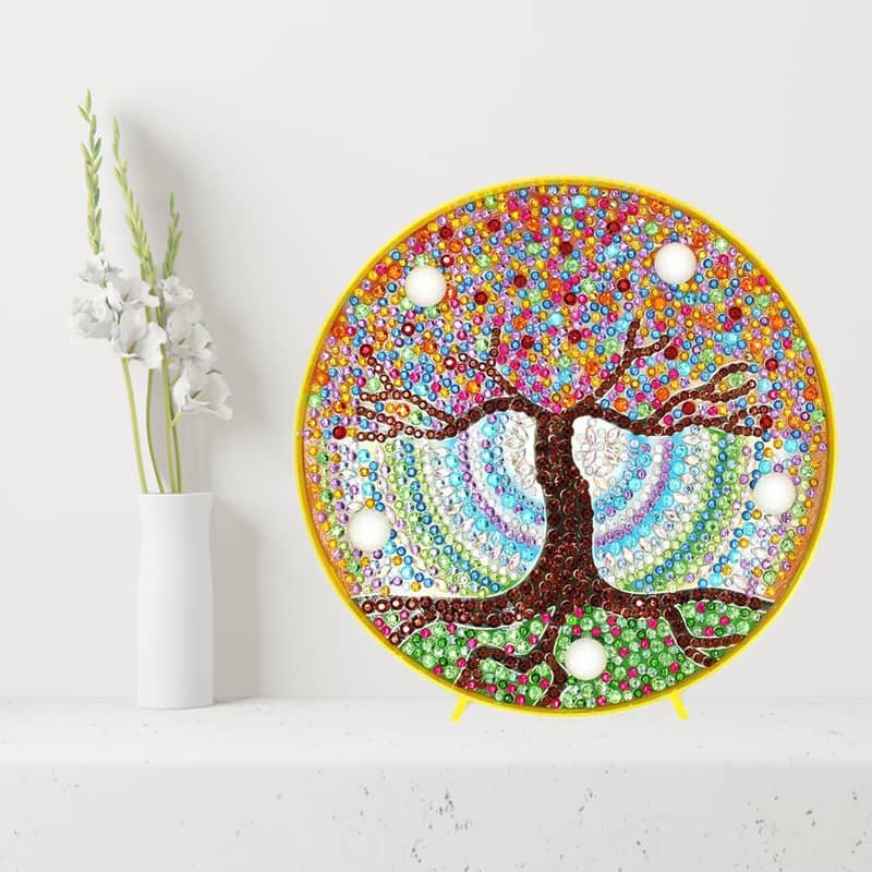 Tree (Design 2383) — Diamond Painting Lamp Kit, product view 2