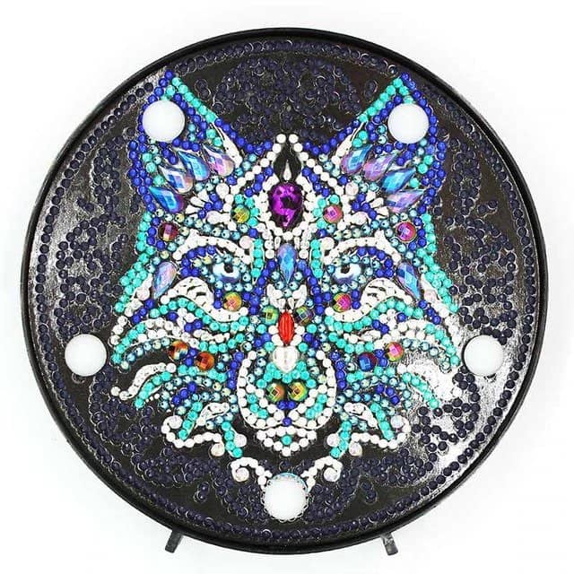Wolf (Design 2381) — Diamond Painting Lamp Kit design