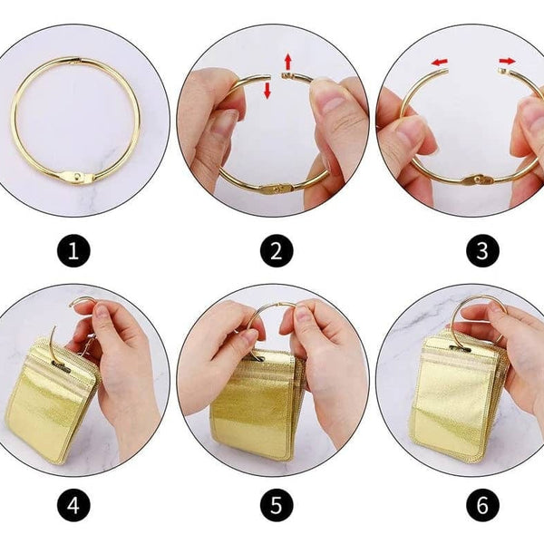 Diamond Storage Pouches on a Binder Ring — Craft Accessory, product view 4