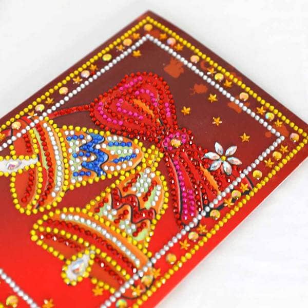 Christmas Greetings, Set of 4 — Diamond Painting Greeting Card Set, product view 4