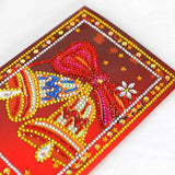 Christmas Greetings, Set of 4 — Diamond Painting Greeting Card Set, product view 4