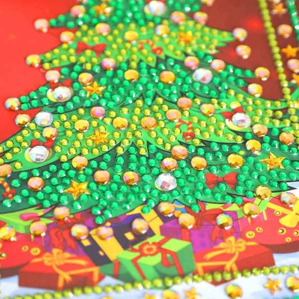 Christmas Greetings, Set of 4 — Diamond Painting Greeting Card Set, product view 3