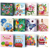 Happy Birthday, Set of 12 — Diamond Painting Greeting Card Set design
