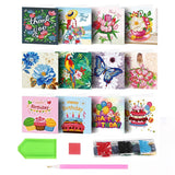 Happy Birthday, Set of 12 — Diamond Painting Greeting Card Set, product view 2