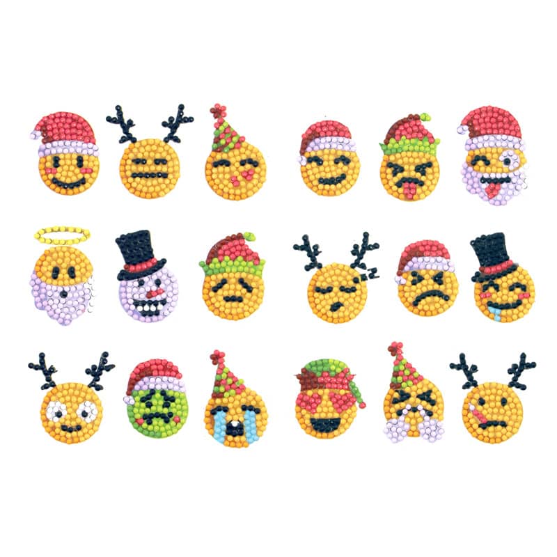 Smiley Faces — Diamond Painting Sticker Set design