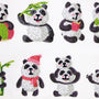 Panda Bears — Diamond Painting Sticker Set design