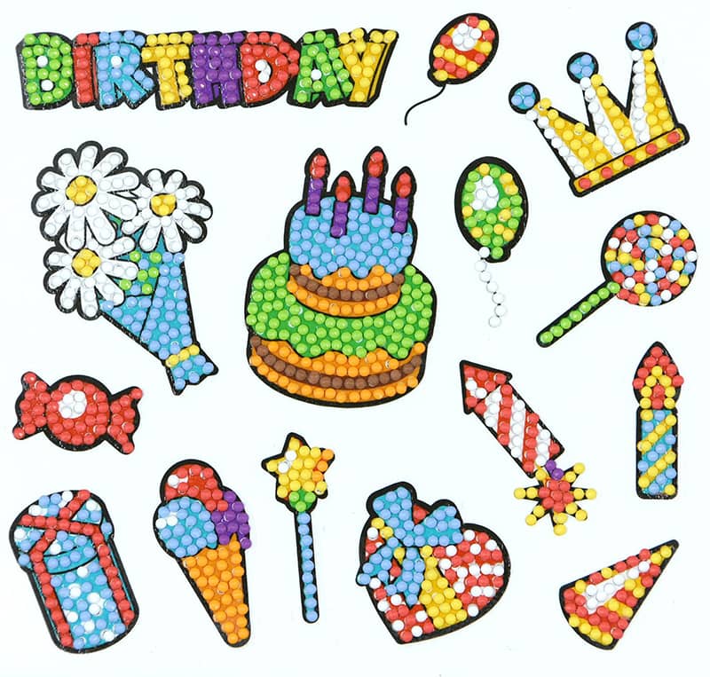 Birthday — Diamond Painting Sticker Set design