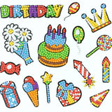 Birthday — Diamond Painting Sticker Set design