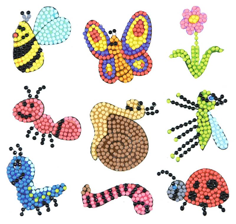 Meadow animals — Diamond Painting Sticker Set design