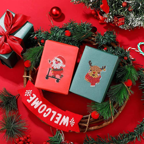 Father Christmases — Diamond Painting Sticker Set, product view 3