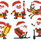 Father Christmases — Diamond Painting Sticker Set design