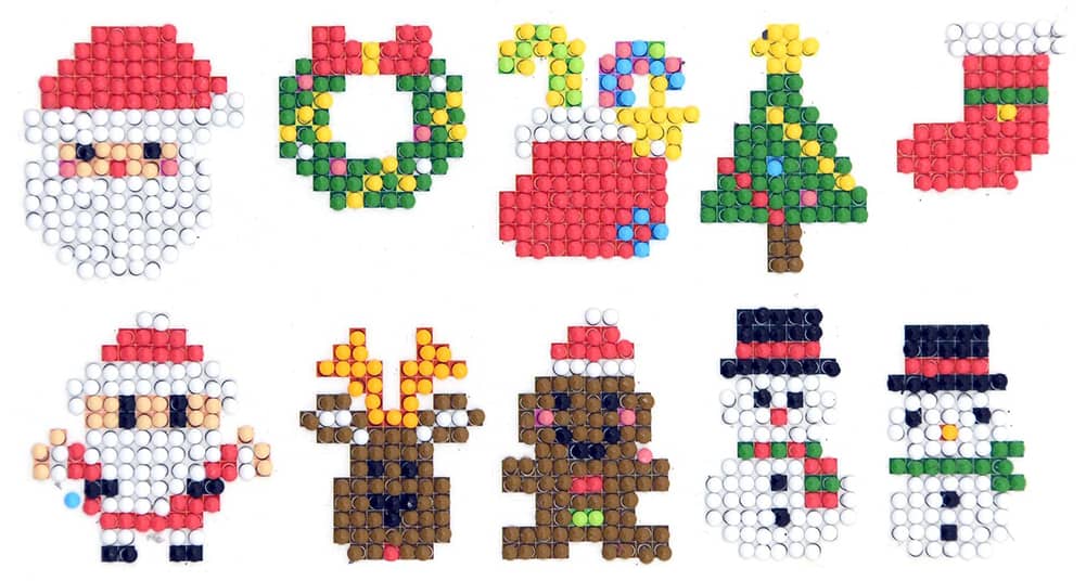 Merry Christmas (DP-LP071) — Diamond Painting Sticker Set design