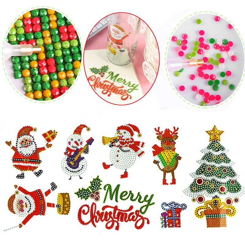 Merry Christmas (DP-LP086) — Diamond Painting Sticker Set, product view 2