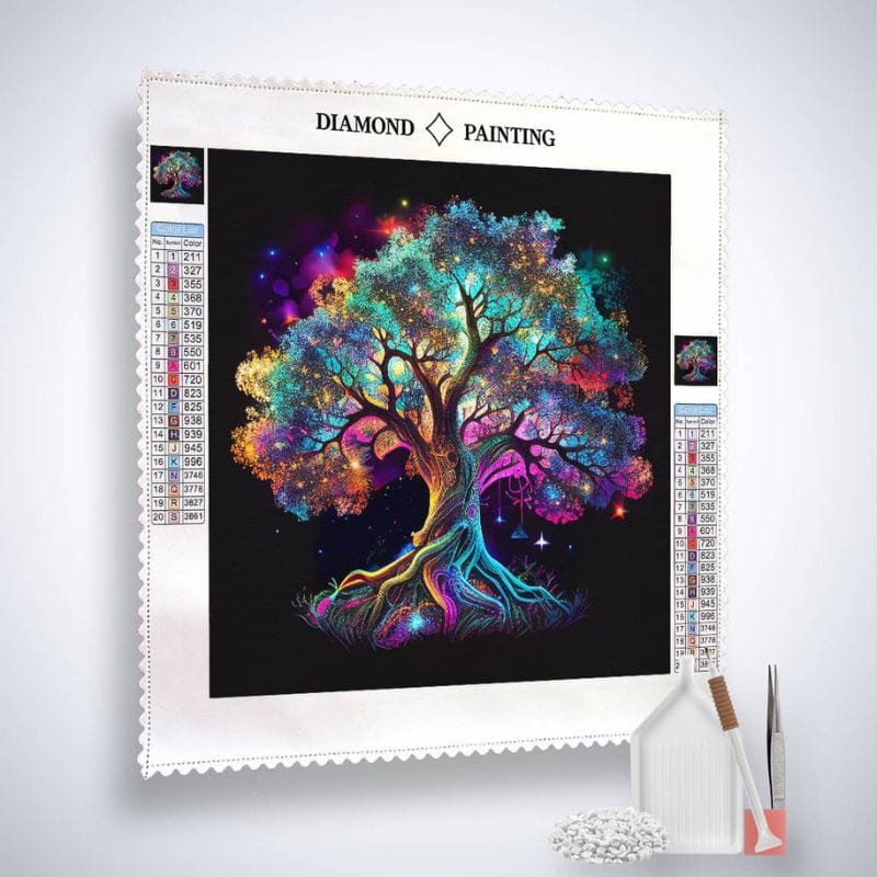 Tree of Life, Colorful — Diamond Painting Kit, product view 2