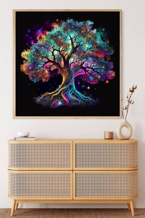 Tree of Life, Colorful — Diamond Painting Kit, product view 5
