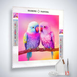 Lovebirds — AB Diamond Painting Kit, product view 2