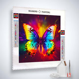 Rainbow Butterfly — AB Diamond Painting Kit, product view 2