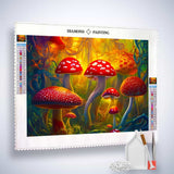 Fly agaric family — Diamond Painting Kit, product view 2