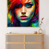 Portrait color explosion — AB Diamond Painting Kit, product view 3