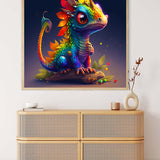 Rainbow Dragon — AB Diamond Painting Kit, product view 3
