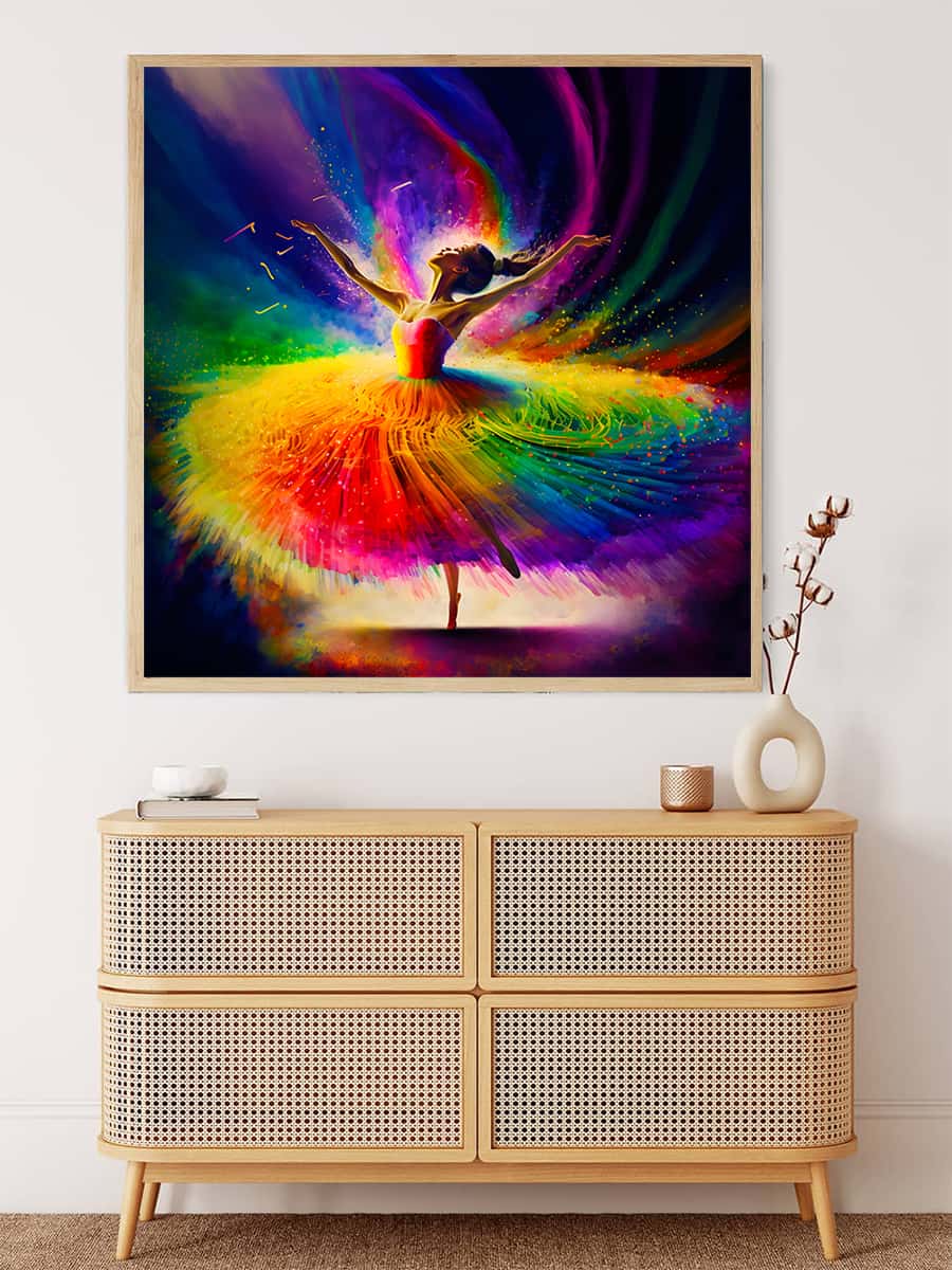 Color Magic Ballerina — AB Diamond Painting Kit, product view 3