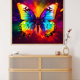Rainbow Butterfly — AB Diamond Painting Kit, product view 3