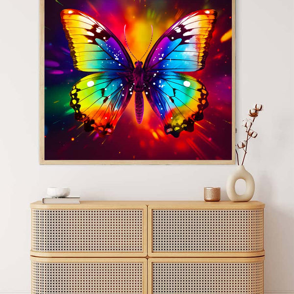Rainbow Butterfly — AB Diamond Painting Kit, product view 3