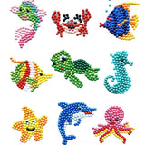 Sea Animals — Diamond Painting Sticker Set design