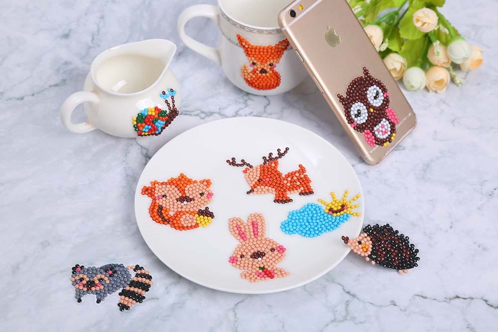 Forest animals — Diamond Painting Sticker Set, product view 2