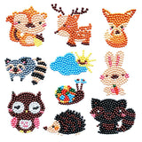 Forest animals — Diamond Painting Sticker Set design